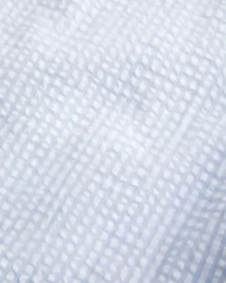 Seersucker Baggy Pull-On Pants