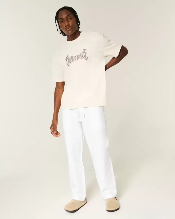 Seersucker Loose Pull-On Pants Seersucker Loose Pull-On Pants