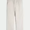 Seersucker Loose Pull-On Pants