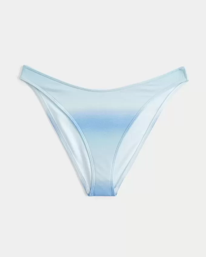 Shimmer High-Leg Cheeky Bikini Bottom