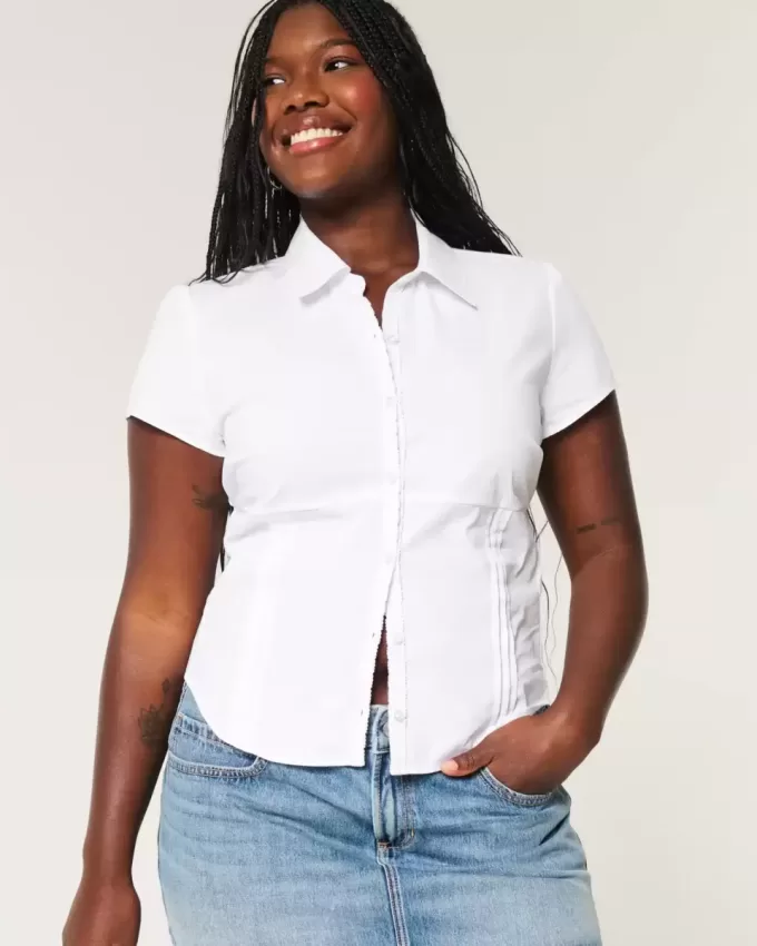 Short-Sleeve Poplin Shirt