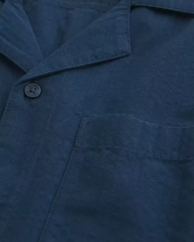 Short-Sleeve Seersucker Pocket Shirt