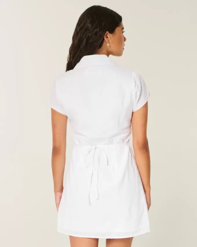 Short-Sleeve Shirt Dress