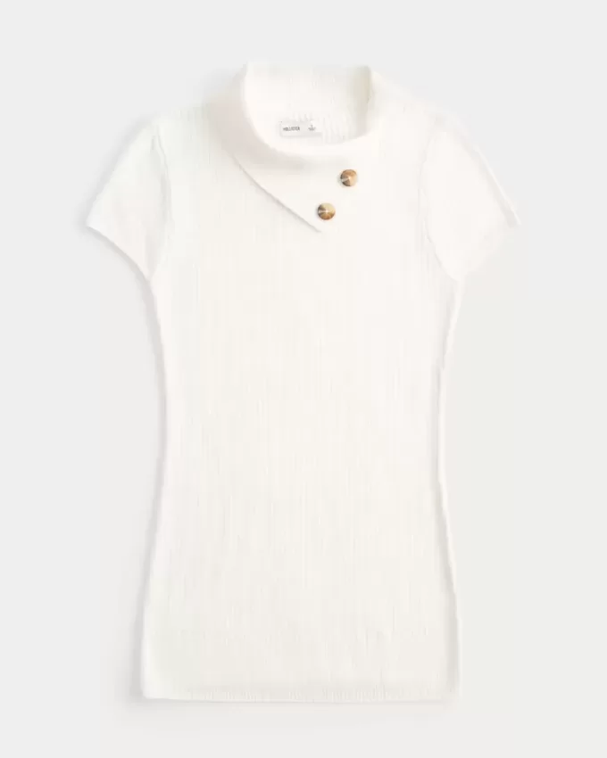 Short-Sleeve Tunic Sweater Short-Sleeve Tunic Sweater