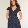 Short-Sleeve Wrap Dress Short-Sleeve Wrap Dress