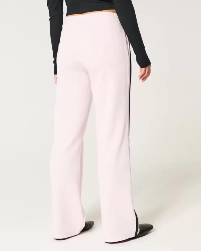Side-Stripe Straight Sweatpants