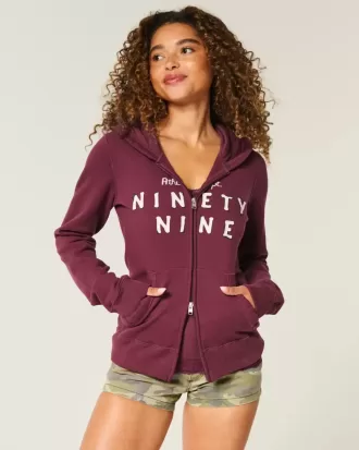 Slim 99 Graphic Zip-Up Hoodie