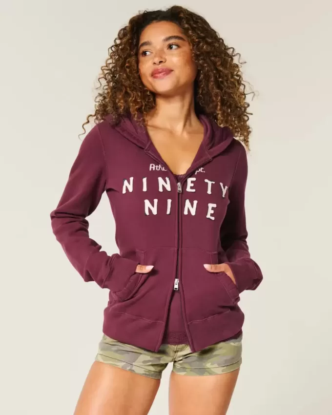 Slim 99 Graphic Zip-Up Hoodie Slim 99 Graphic Zip-Up Hoodie