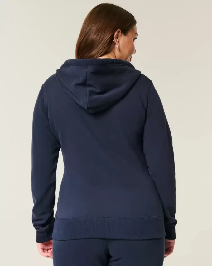 Slim Striped 1998 Graphic Zip-Up Hoodie