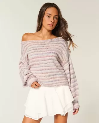Slouchy Off-the-Shoulder Sweater