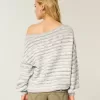 Slouchy Off-the-Shoulder Sweater