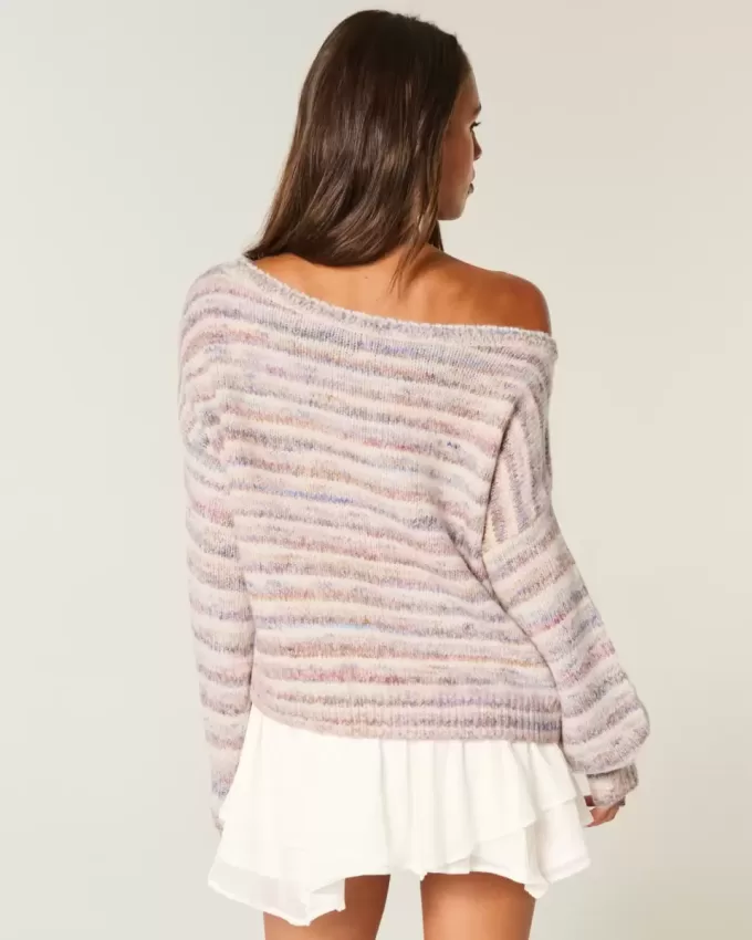 Slouchy Off-the-Shoulder Sweater