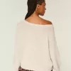 Slouchy Off-the-Shoulder Sweater