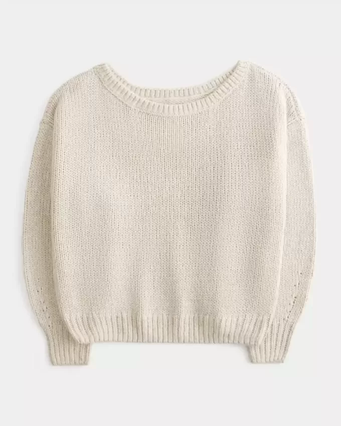 Slouchy Off-the-Shoulder Sweater