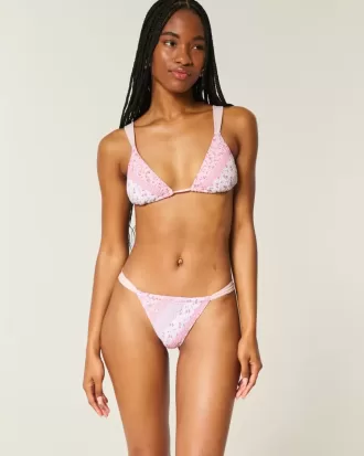 Smocked High-Leg Cheekiest Bikini Bottom