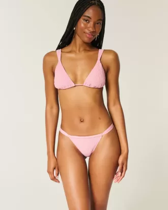 Smocked High-Leg Cheekiest Bikini Bottom