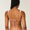Smocked Over-the-Shoulder Triangle Bikini Top