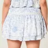 Smocked Tiered Mini Skort