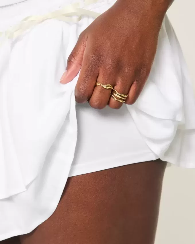 Smocked Tiered Mini Skort