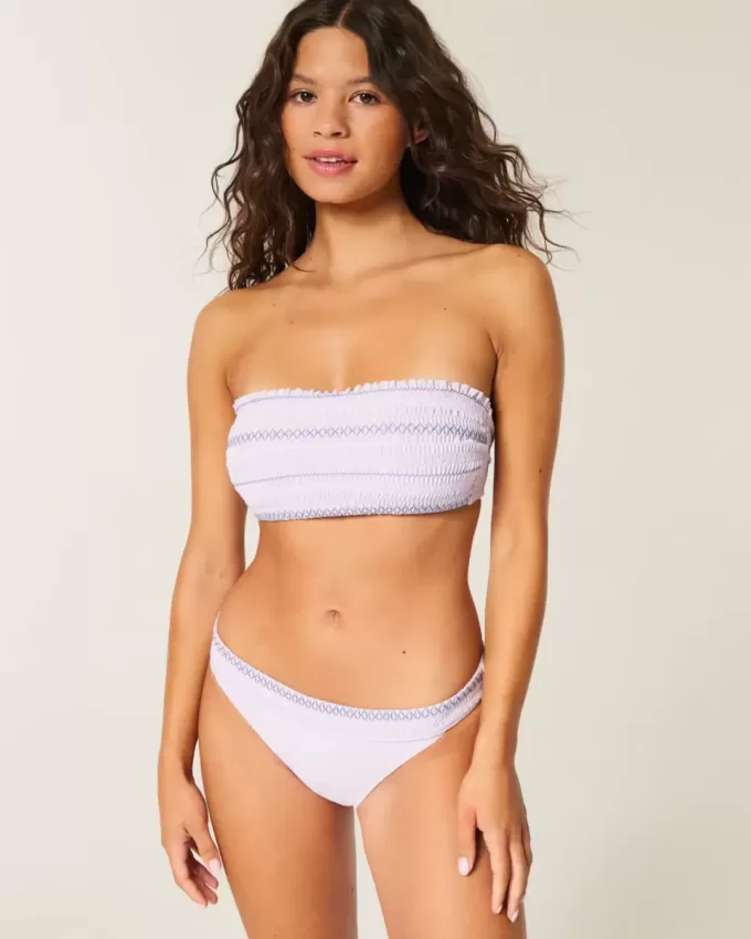Smocked Waist High-Leg Cheekiest Bikini Bottom