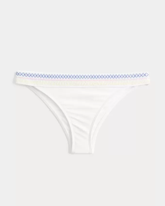 Smocked Waist High-Leg Cheekiest Bikini Bottom