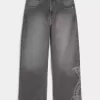 Snake Graphic Super Baggy Jeans