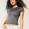 Soft Stretch Seamless Fabric Longline Baby Tee