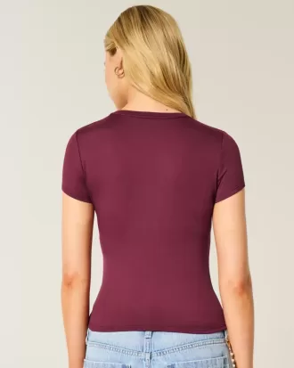 Soft Stretch Seamless Fabric Crew Baby Tee