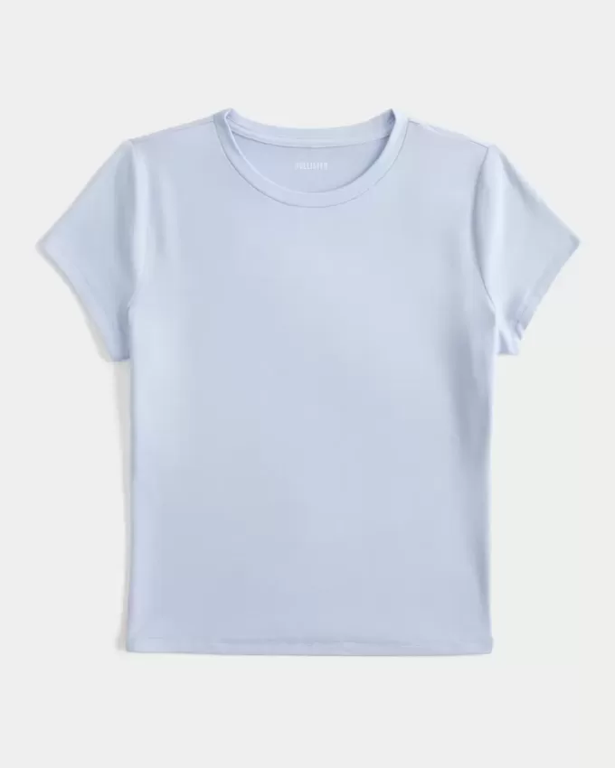 Soft Stretch Seamless Fabric Crew Baby Tee