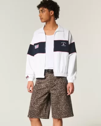 Southampton NY Graphic Zip-Up Jacket