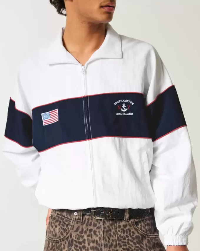 Southampton NY Graphic Zip-Up Jacket Southampton NY Graphic Zip-Up Jacket