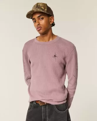 Spider Graphic Thermal Crew Shirt