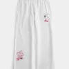 Sporty Graphic Wide-Leg Sweatpants