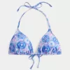 Spring Break Halter Triangle Bikini Top