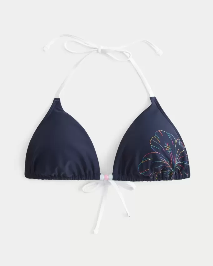 Spring Break Halter Triangle Bikini Top Spring Break Halter Triangle Bikini Top