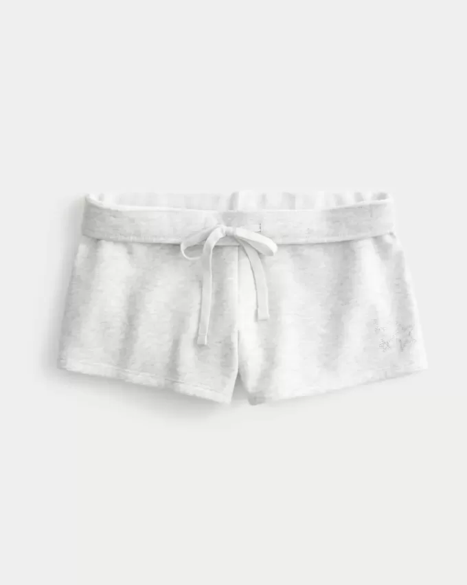 Star Graphic Fleece Mini Shorts Star Graphic Fleece Mini Shorts