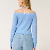 Stitchy Crochet-Style Off-the-Shoulder Sweater Stitchy Crochet-Style Off-the-Shoulder Sweater
