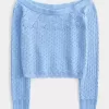 Stitchy Crochet-Style Off-the-Shoulder Sweater Stitchy Crochet-Style Off-the-Shoulder Sweater