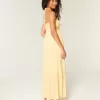 Strapless Braided Maxi Dress