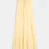 Strapless Braided Maxi Dress