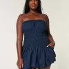 Strapless Bubble Mini Dress