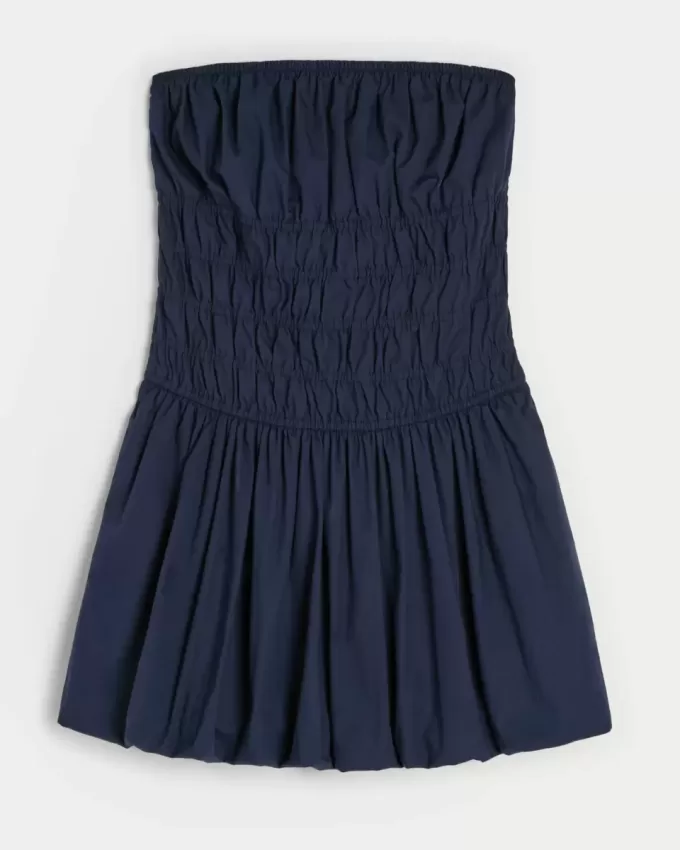 Strapless Bubble Mini Dress