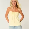 Strapless Cinched Babydoll Top