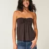 Strapless Cinched Babydoll Top Strapless Cinched Babydoll Top