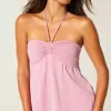 Strapless Cinched Babydoll Top