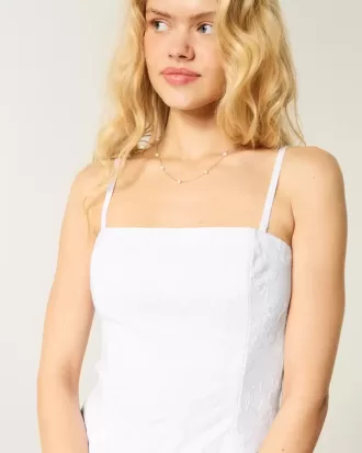 Strapless Embroidered Maxi Dress