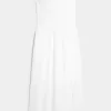 Strapless Embroidered Maxi Dress