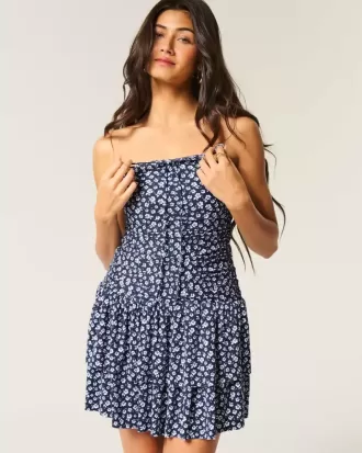 Strapless Knit Skort Dress