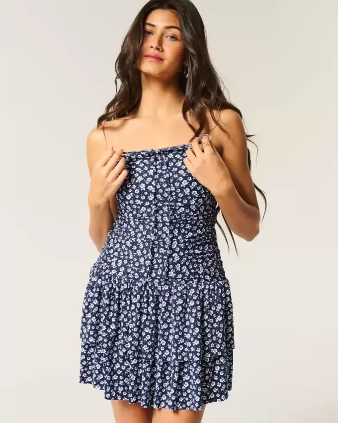 Strapless Knit Skort Dress