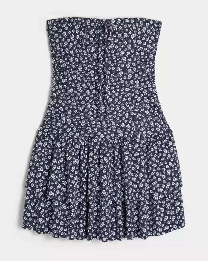 Strapless Knit Skort Dress